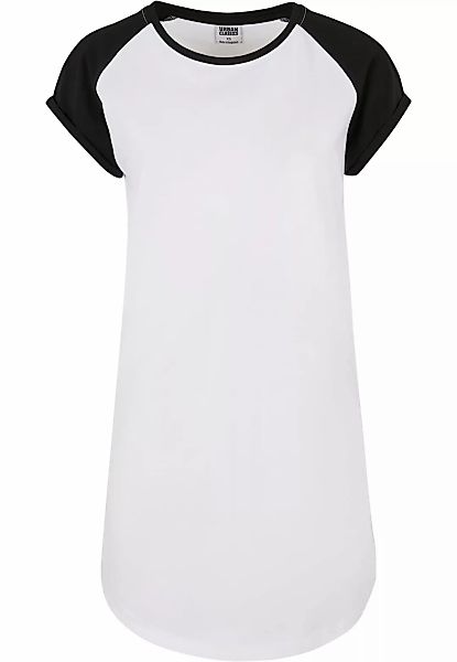 URBAN CLASSICS Shirtkleid "Urban Classics Damen Ladies Contrast Raglan Tee günstig online kaufen