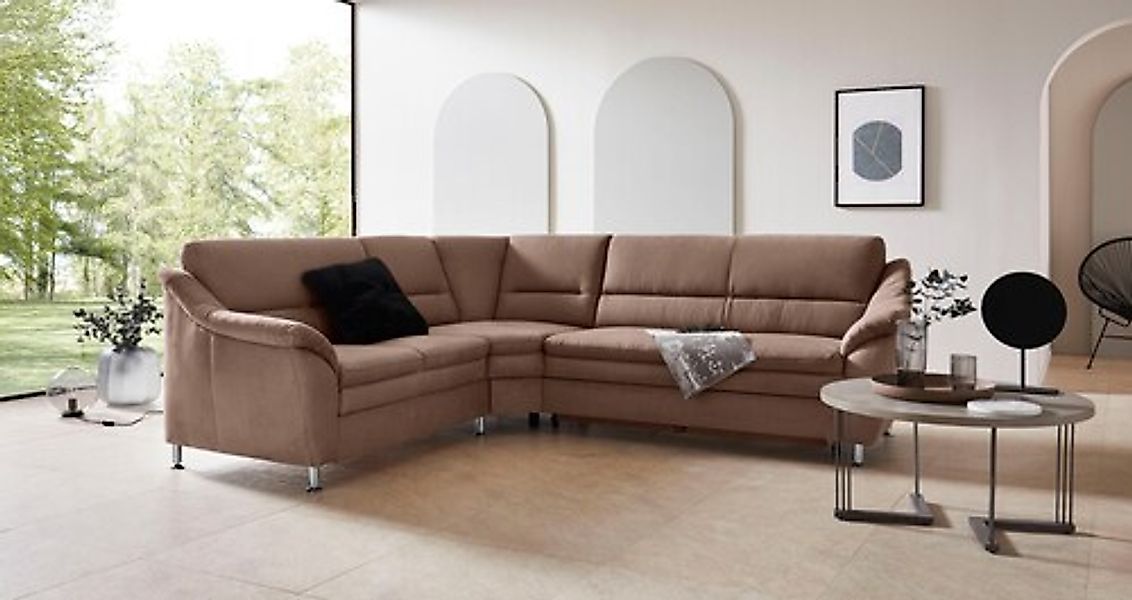 Home affaire Ecksofa »Cardoso L-Form« mit Trapezecke für mehr Sitzkomfort, günstig online kaufen