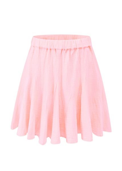 SASSYCLASSY A-Linien-Rock Musselin Rock mit Godet-Falten günstig online kaufen