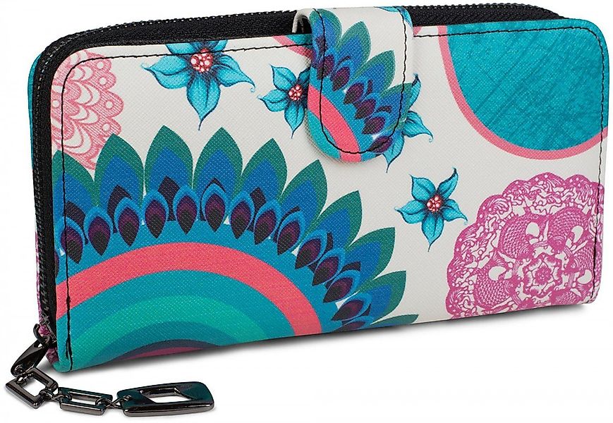 styleBREAKER Geldbörse Geldbörse mit Ethno Blumen günstig online kaufen