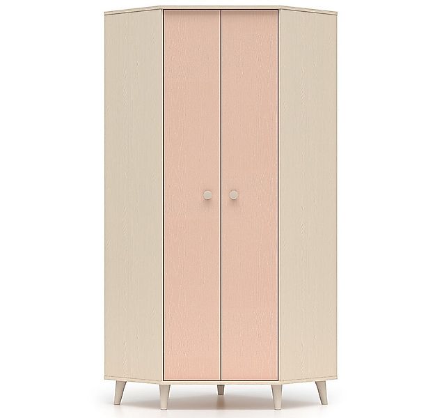 Lomadox Eckschrank MODICA-131 in sandbeige mit rosa, fühlbare Struktur, Sof günstig online kaufen