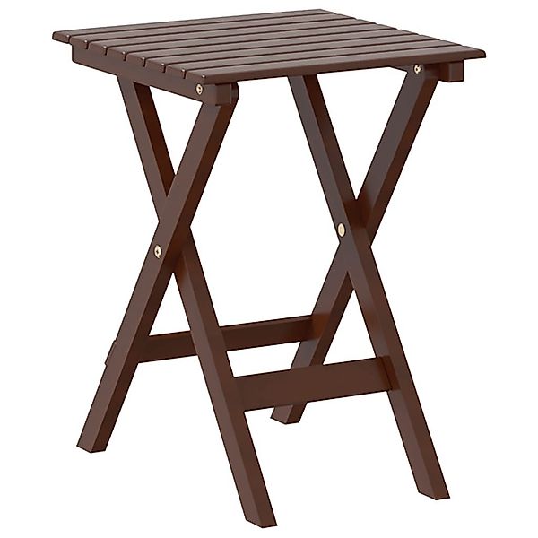 vidaXL Gartentisch Beistelltisch Klappbar Braun Massivholz günstig online kaufen
