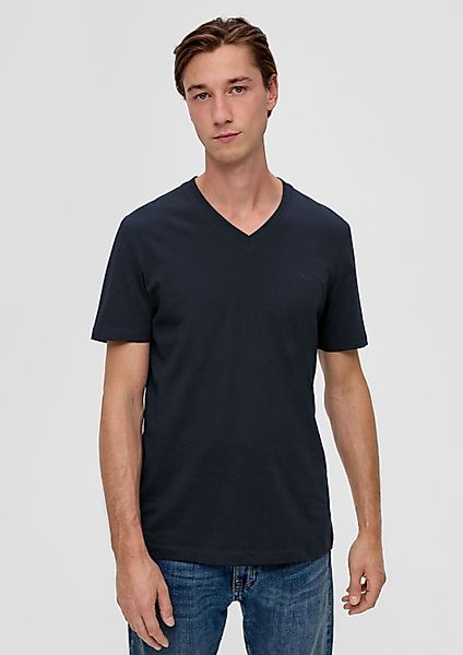 s.Oliver T-Shirt T-Shirt V-Ausschnitt, kurzarm, Baumwolle, günstig online kaufen