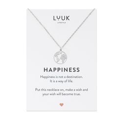 LUUK LIFESTYLE Kette mit Anhänger Weltkarte, günstig online kaufen