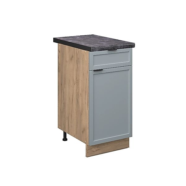 Vicco Unterschrank Fame-Line, Hellblau-grau/Goldkraft Eiche, 40 günstig online kaufen