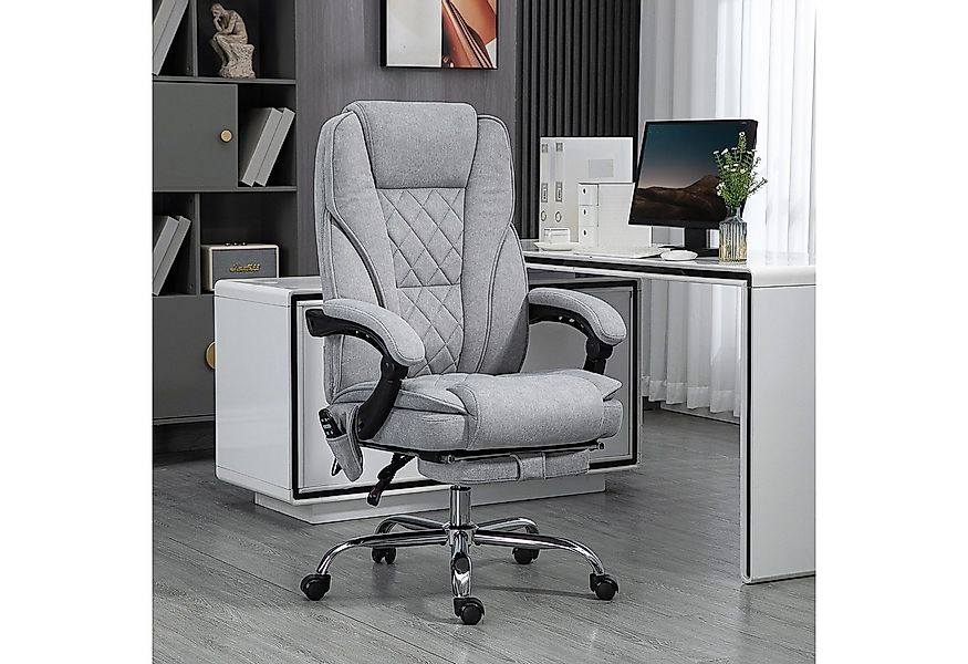 Vinsetto Schreibtischstuhl Massagesessel mit Heizfunktion, Liegefunktion, h günstig online kaufen