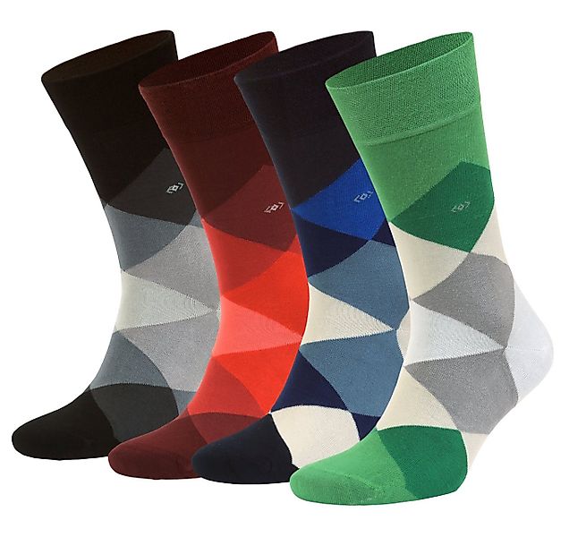 NoblesBox Komfortsocken Weich und Locker, Bunte Socken (Box, 4-Paar, 41-45 günstig online kaufen