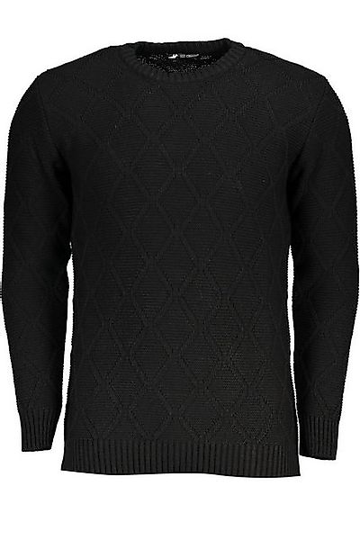U.S. GRAND POLO Strickpullover Eleganter schwarzer Herrenpullover mit Raute günstig online kaufen
