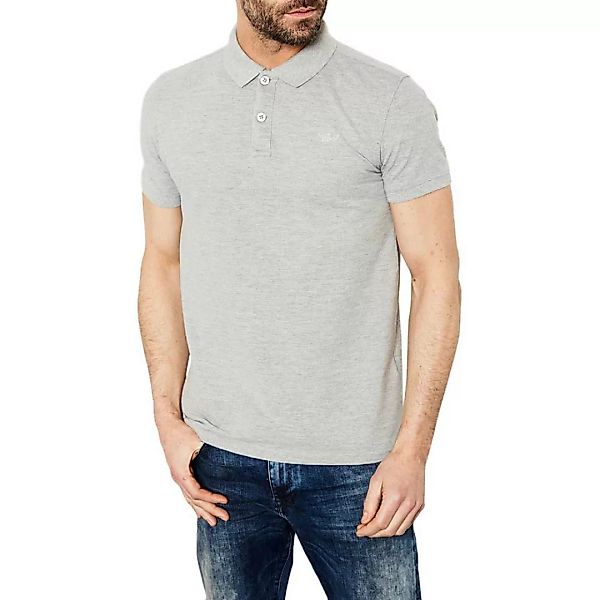 Petrol Industries Kurzarm Polo Shirt XL Light Grey Melee günstig online kaufen