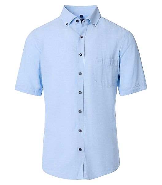 Redmond Kurzarmhemd uni Casual Fit günstig online kaufen