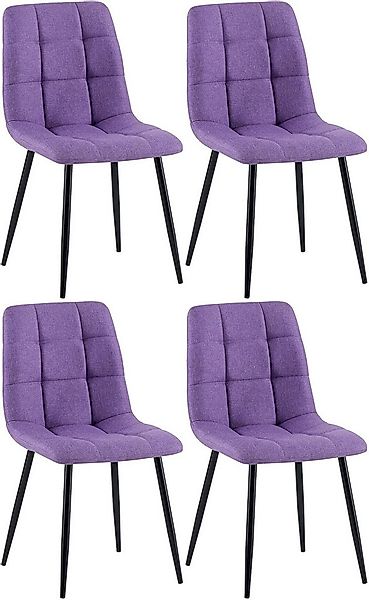 CLP Esszimmerstuhl Antibes Stoff (4er Set, 4 St), gepolstert mit Metallgest günstig online kaufen