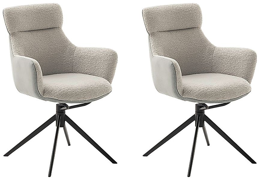 MCA furniture Esszimmerstuhl »PELION«, Feingewebe, (2er-Set), drehbar 360°, günstig online kaufen