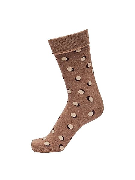 SELECTED Gemusterte Socken Herren Braun günstig online kaufen