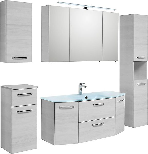 Saphir Badmöbel-Set »Quickset 936 5-teilig, Keramik-Waschtisch mit LED-Spie günstig online kaufen