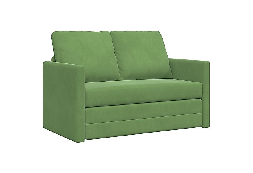 vidaXL Sofa Zweisitzer Hellgrün Stoff, Holz 2-Sitzer Rechteckig Modern, 1 T günstig online kaufen