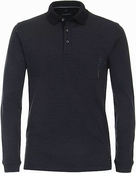 CASAMODA Langarm-Poloshirt CASAMODA Polo-Shirt Langarm gestreift günstig online kaufen