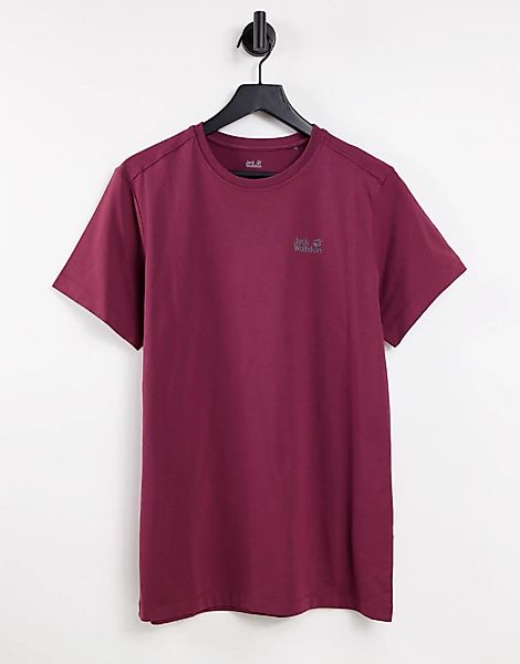 Jack Wolfskin – Essential – T-Shirt in Rot günstig online kaufen