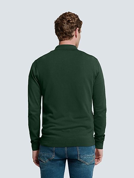 NO EXCESS Rundhalspullover "No Excess Polo-Pullover mit halbem Reißverschlu günstig online kaufen