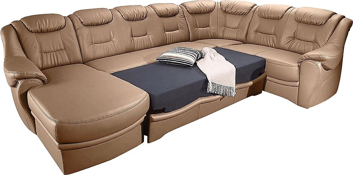 sit&more Wohnlandschaft "Riva U-Form" wahlweise mit Bettfunktion günstig online kaufen