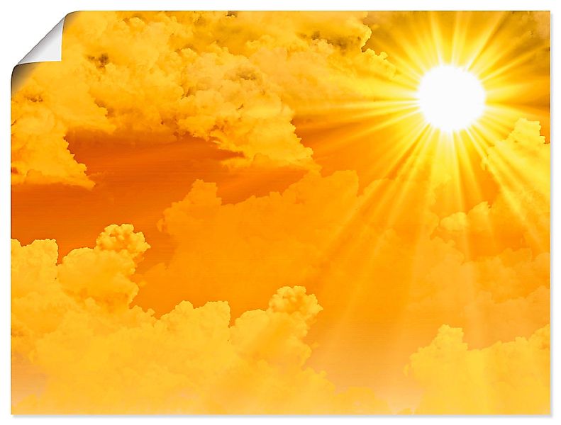 Artland Wandbild Warme Sonnenstrahlen, Himmel (1 günstig online kaufen