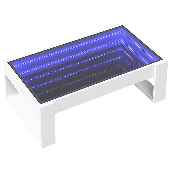 vidaXL Couchtisch mit Infinity-LED Weiß 90x53x30 cm 847637 günstig online kaufen