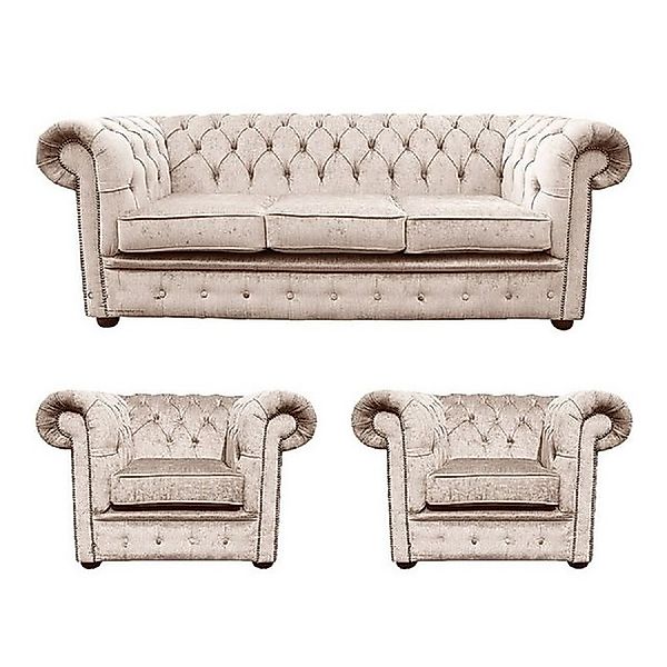 JVmoebel Sofa Chesterfield Couch Polster Sofa Klassische Leder Sofagarnitur günstig online kaufen