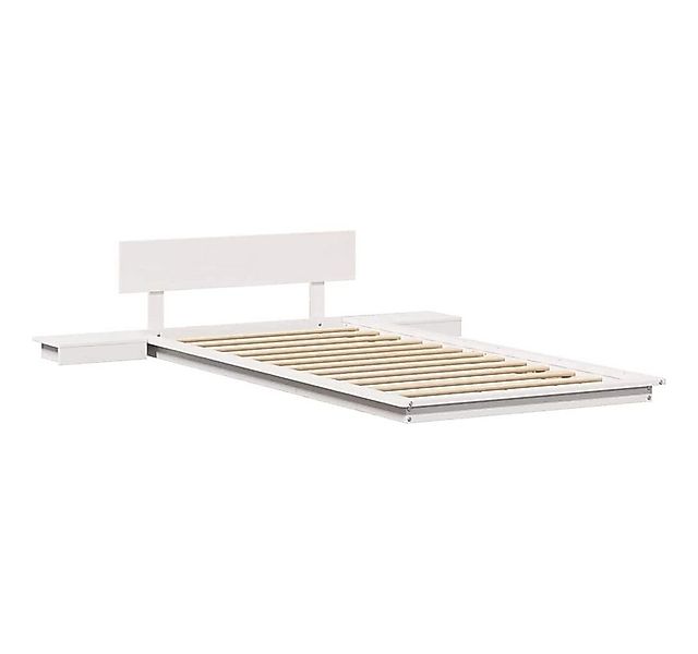 vidaXL Bett Bettgestell Braun 75 x 190 cm Holz (1-tlg) günstig online kaufen