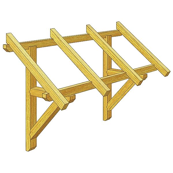 Roro Vordach V160 Fichte 147 cm x 72 cm günstig online kaufen