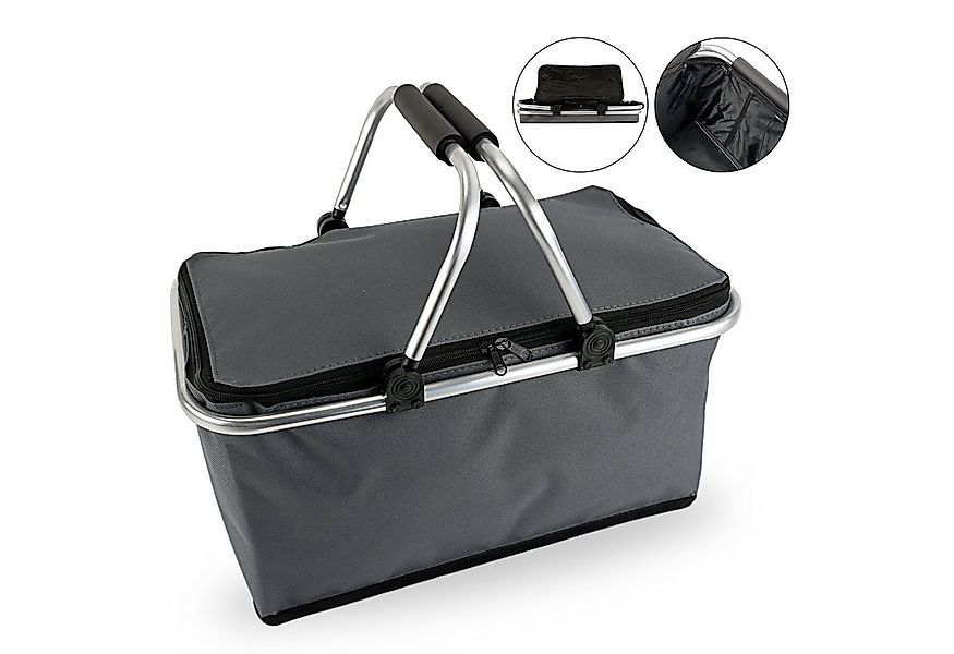 CEPEWA Einkaufskorb Einkaufskorb,grau, faltbar, Max. Zuladung 12 kg günstig online kaufen