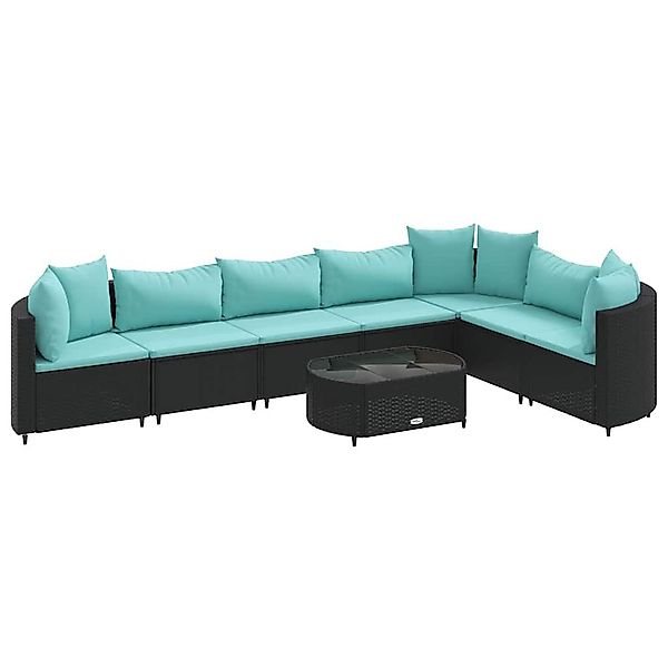 vidaXL Gartenlounge-Set 8-tlg. Garten-Sofagarnitur mit Kissen günstig online kaufen