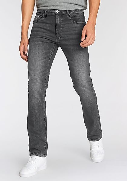 John Devin Straight-Jeans, mit geradem Bein, Used-Waschung und Crinkle-Opti günstig online kaufen