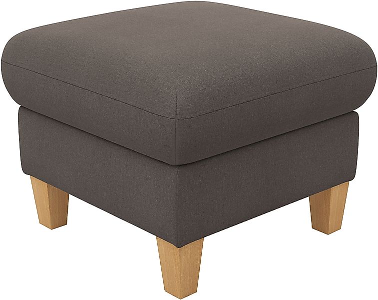 Home affaire Polsterhocker "Rochelle", (1 St.), Massive 12 cm Holzbeine günstig online kaufen