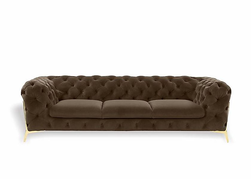 Xlmoebel Sofa Neue Samt Wohnzimmer Sofa mit Polsterung in Textil für drei P günstig online kaufen