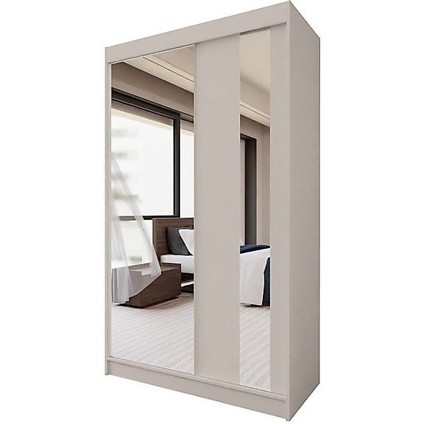Beautysofa Schwebetürenschrank Gaja (weiß, schwarz, graphit, günstig online kaufen