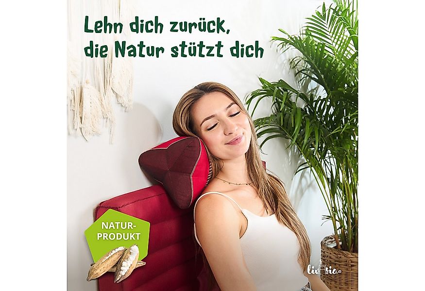 livasia Nackenstützkissen Knochenkissen, vegan und handgefertigt, Ø 15x32cm günstig online kaufen