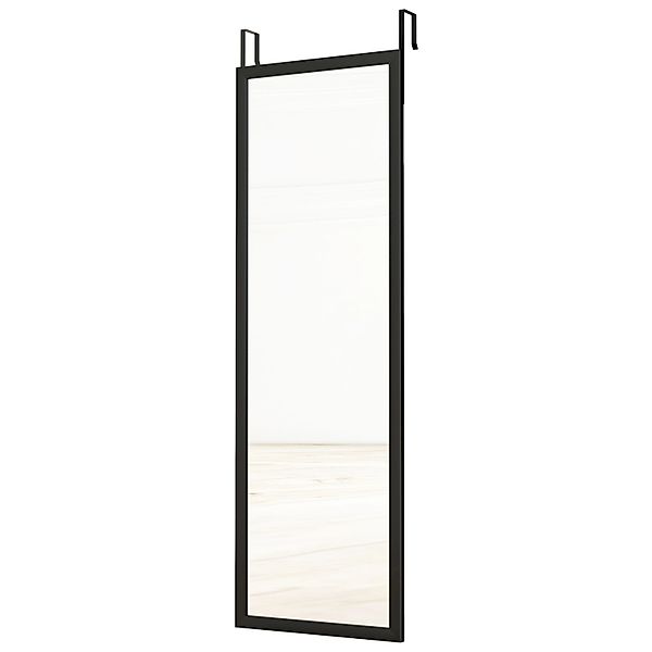 Costway Wandspiegel mit Höhenverstellbaren Hängehaken Schwarz günstig online kaufen