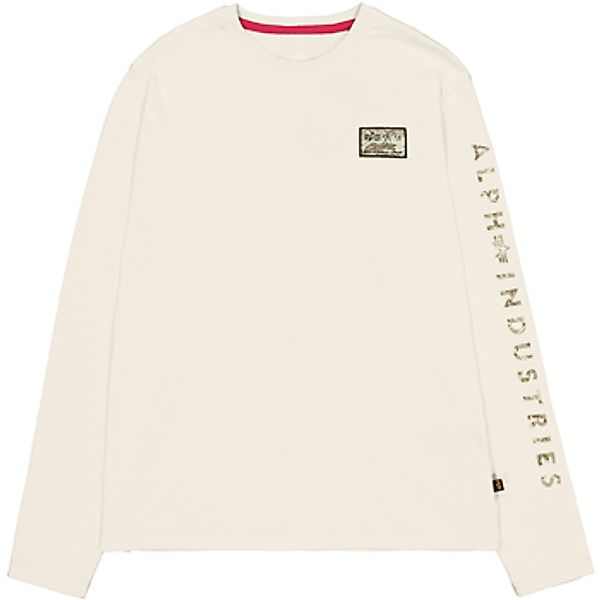 Alpha Industries  T-Shirts & Poloshirts Camo Sleeve Longsleeve - vintage wh günstig online kaufen