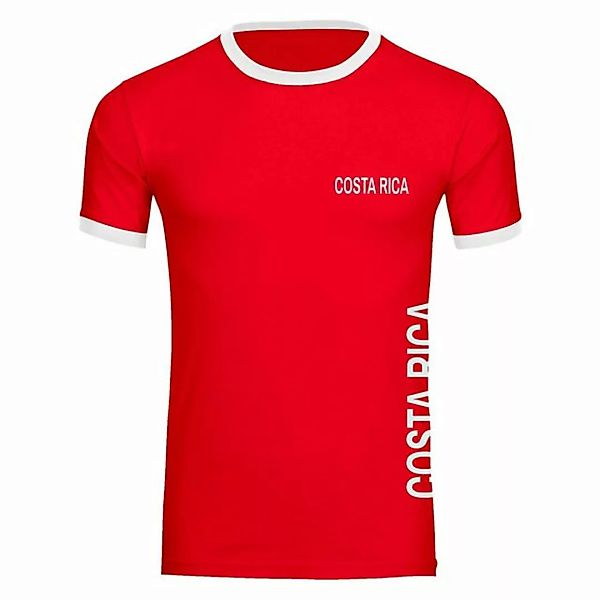 multifanshop T-Shirt Kontrast Costa Rica - Brust & Seite - Männer günstig online kaufen