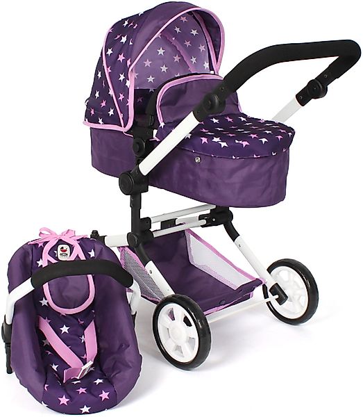 CHIC2000 Kombi-Puppenwagen Linus, Stars Lila, (Set), günstig online kaufen