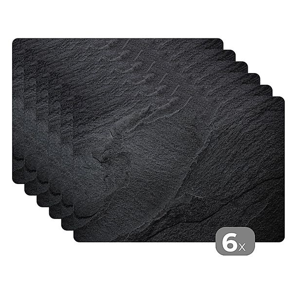 MuchoWow Platzset Beton - Schwarz - günstig online kaufen