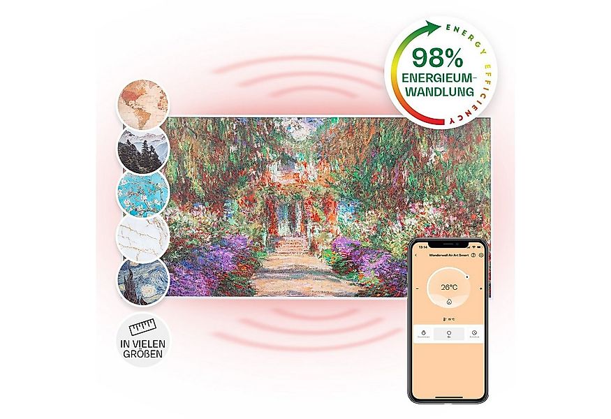 Klarstein Heizkörper Wonderwall Air Art Smart, elektrische Infrarot Wandhei günstig online kaufen