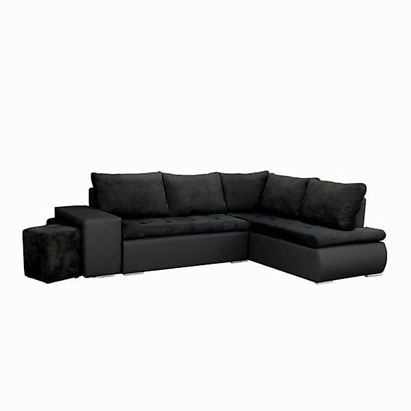 MOEBLO Ecksofa BELGRAD, Eckcouch mit Zwei Hocker Sofa Couch mit Ottomane L- günstig online kaufen