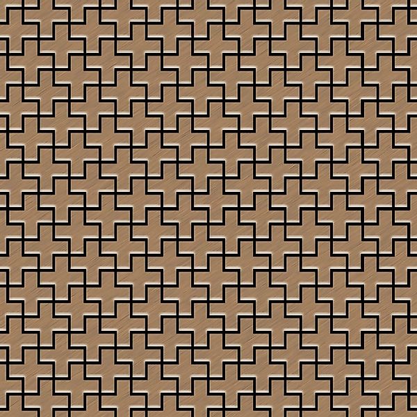 ALLOY Mosaik Fliese Massiv Metall Titan Gebürstet Kupfer 1,6mm Swiss Cross- günstig online kaufen