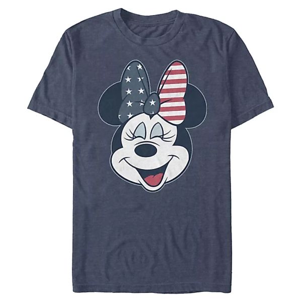 Disney - Micky Maus - Minnie Maus American Bow - Männer T-Shirt günstig online kaufen