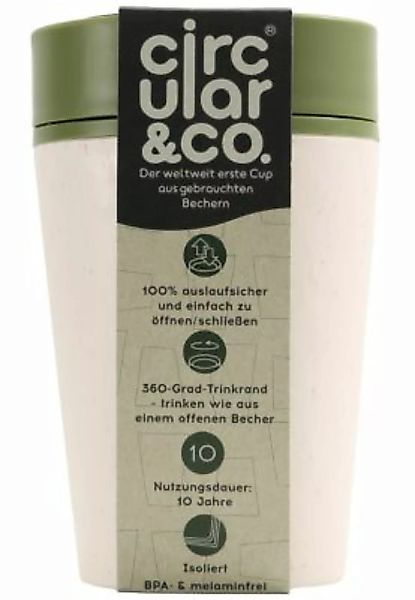 circular&co® Circular & Co Kaffeebecher 227 ml Isolierbecher AdultU grün/we günstig online kaufen