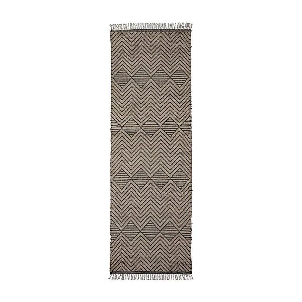 Teppich Ranjar mehrfarbig aus Jute und Baumwolle mit Muster günstig online kaufen