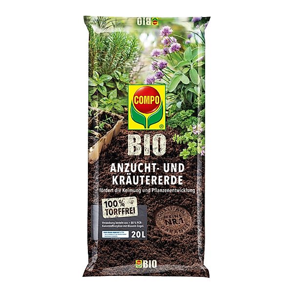 Compo Bio Anzucht- und Kräutererde Torffrei 20 l günstig online kaufen