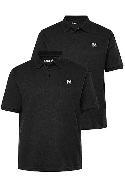 Men Plus Poloshirt Men+ Poloshirts 2er-Pack Basic Piqué Halbarm günstig online kaufen