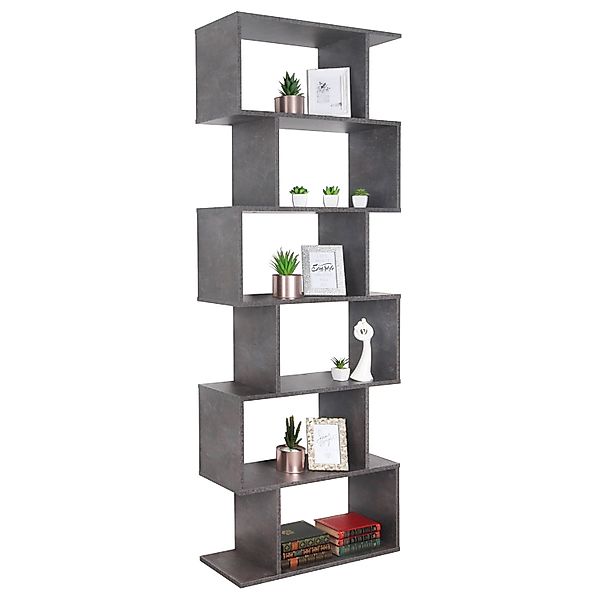 RICOO Raumteilerregal WM070-BG, hohes Regal schmal, günstig online kaufen