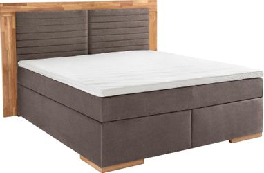 PLACES OF STYLE Boxspringbett "Cup" mit LED-Beleuchtung, Massivholzrahmen u günstig online kaufen